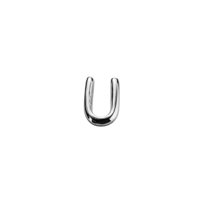 Stow Lockets sterling silver U silver letter charm