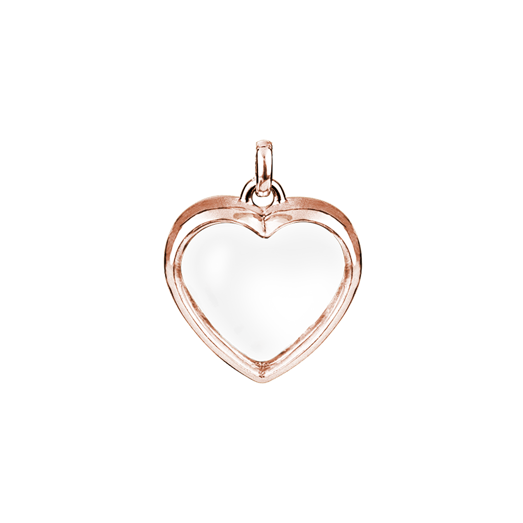 Medium Rose Gold Heart Locket | Lockets | Stow Lockets