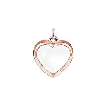 Medium Rose Gold Heart Locket | Lockets | Stow Lockets