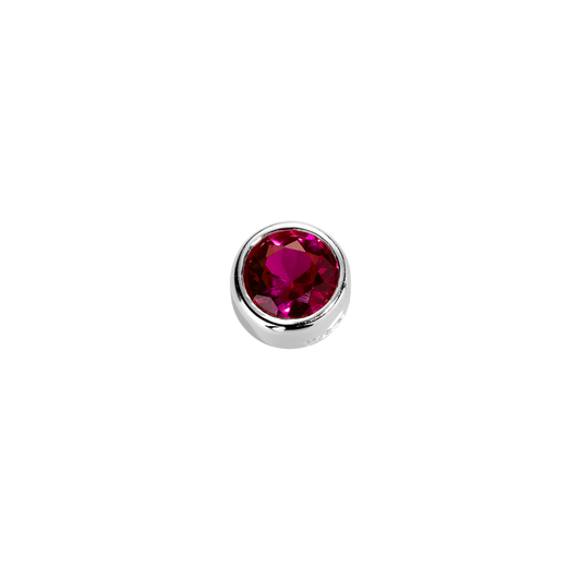 Stow Lockets sterling silver Passion - Ruby CZ charm